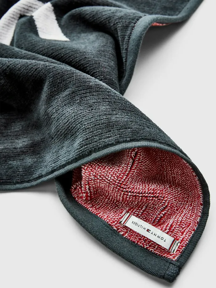Tommy Hilfiger Logo Organic Cotton Towel Desert Sky Mens Swimwear Cheap On Sale