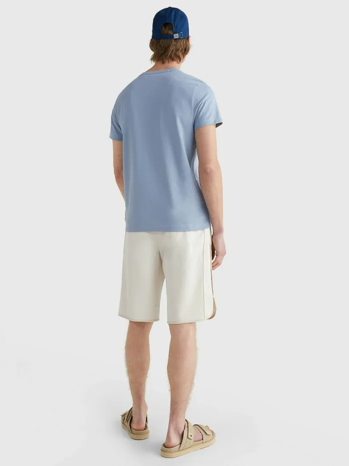 Tommy Hilfiger Logo Print TShirt Daybreak Blue Mens TShirts Near Me