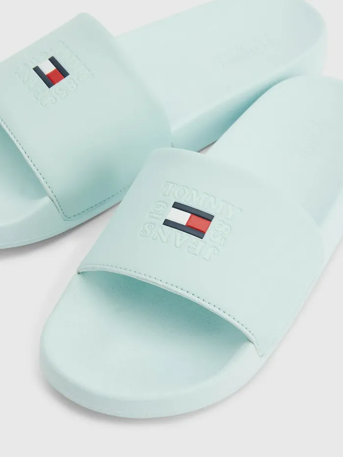 Tommy Hilfiger Logo Slides Oxygen Womens Sandals Online