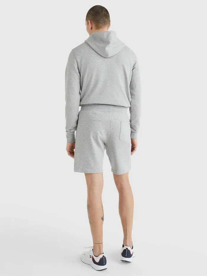 Tommy Hilfiger Logo Sweat Shorts Light Grey Heather Mens Shorts Fashion