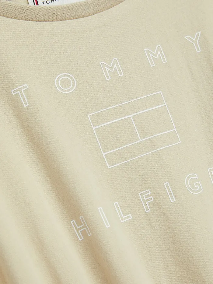 Tommy Hilfiger Logo TShirt Dress Savannah Sand Girls Dresses Near Me