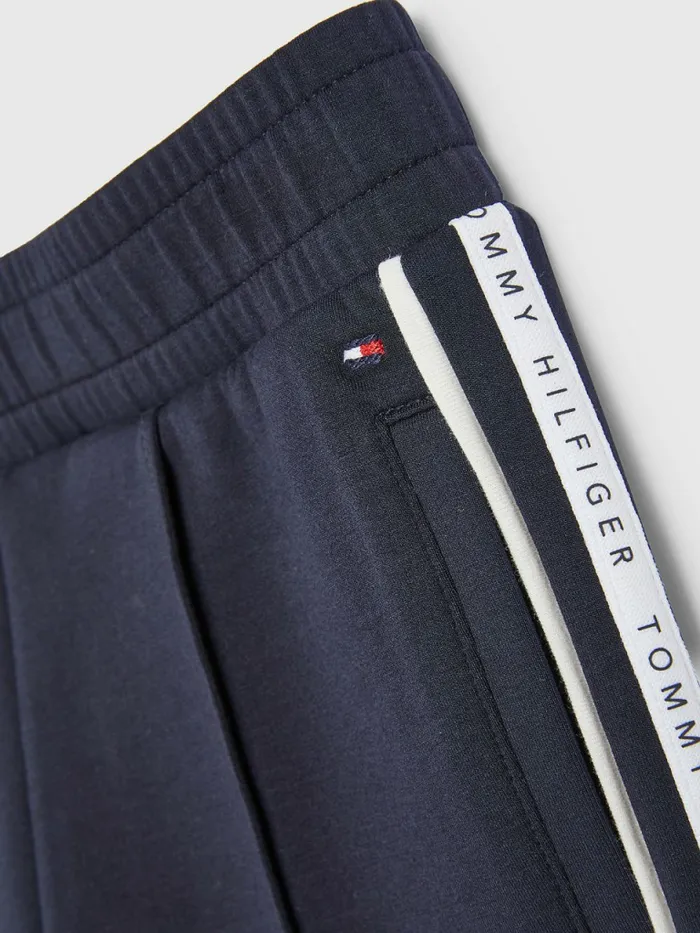 Tommy Hilfiger Logo Tape Joggers Desert Sky Girls Trousers Shorts and Skirts Cheap On Sale