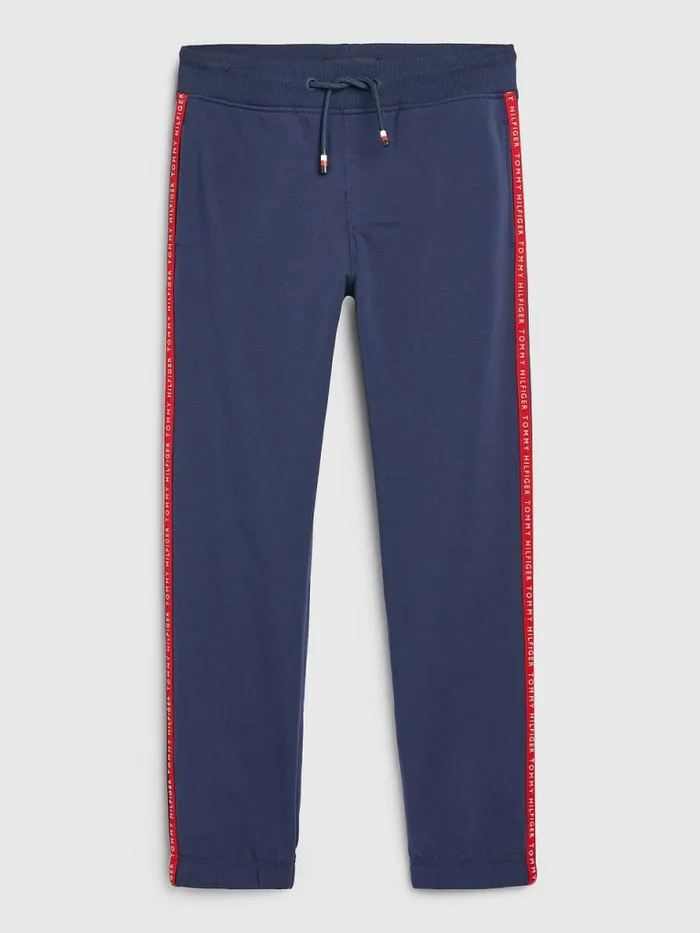 Tommy Hilfiger Logo Tape Joggers Twilight Navy Boys Trousers and Shorts Fashion Tommy Hilfiger Logo Tape Joggers Twilight Navy Boys Trousers and Shorts Fashion