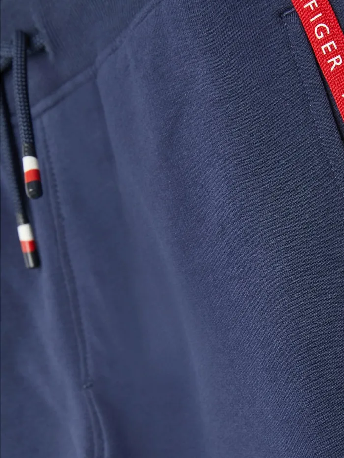 Tommy Hilfiger Logo Tape Joggers Twilight Navy Boys Trousers and Shorts Fashion