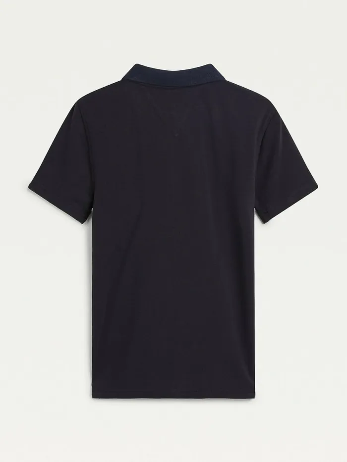 Tommy Hilfiger Logo Tape Polo Desert Sky Boys TShirts and Polos Gift Ideas