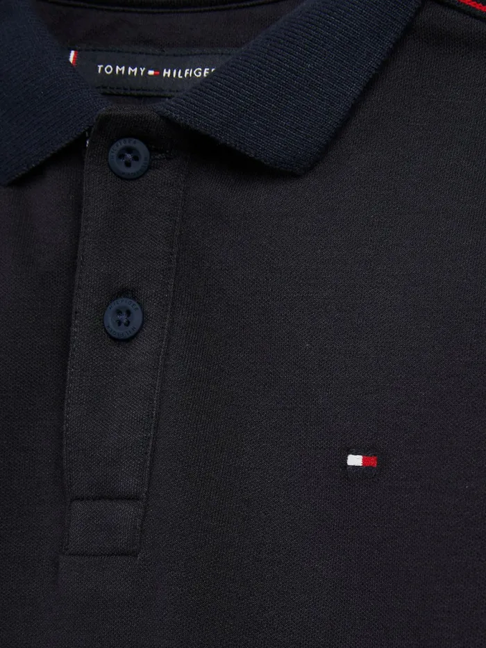 Tommy Hilfiger Logo Tape Polo Desert Sky Boys TShirts and Polos Gift Ideas