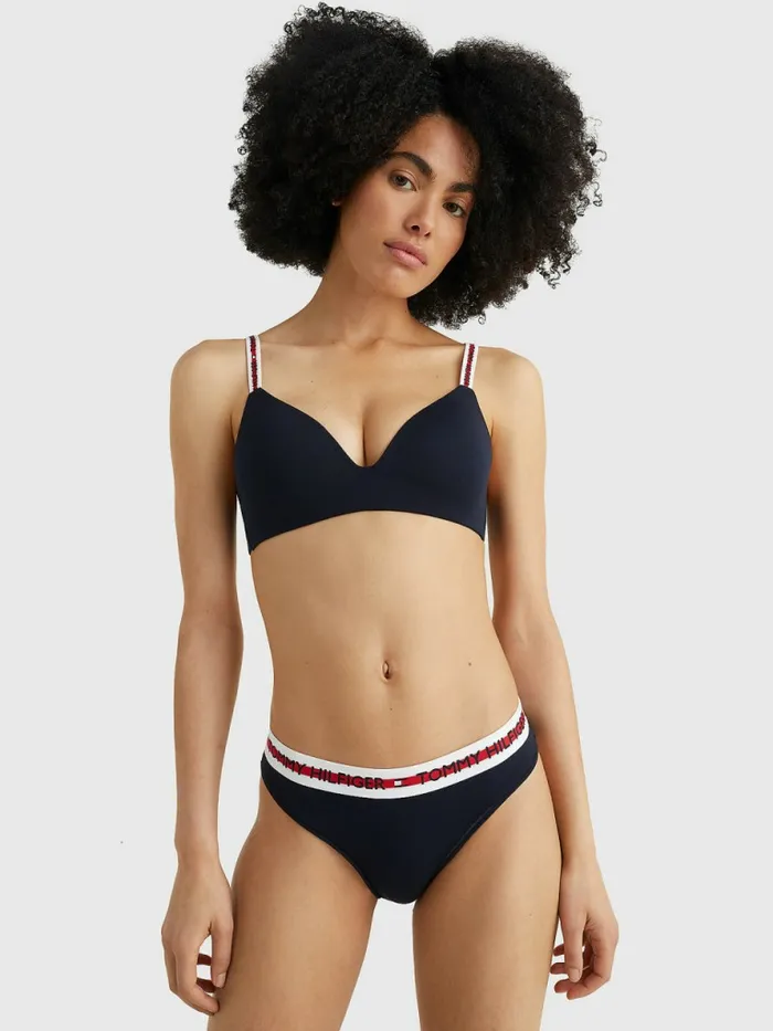 Tommy Hilfiger Logo Tape Waistband Briefs Desert Sky Womens Lingerie