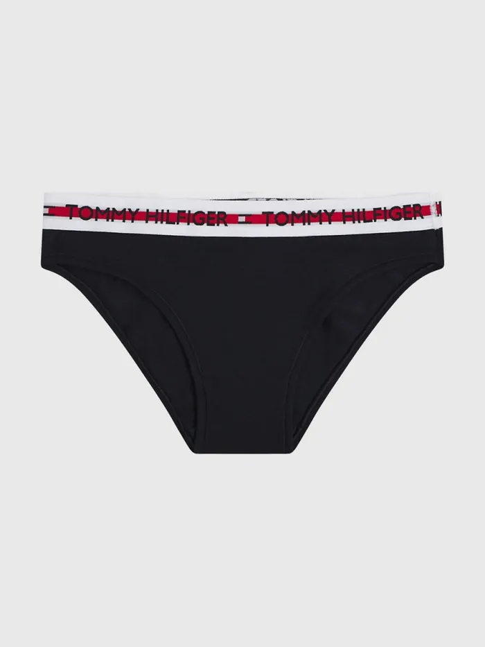 Tommy Hilfiger Logo Tape Waistband Briefs Desert Sky Womens Lingerie