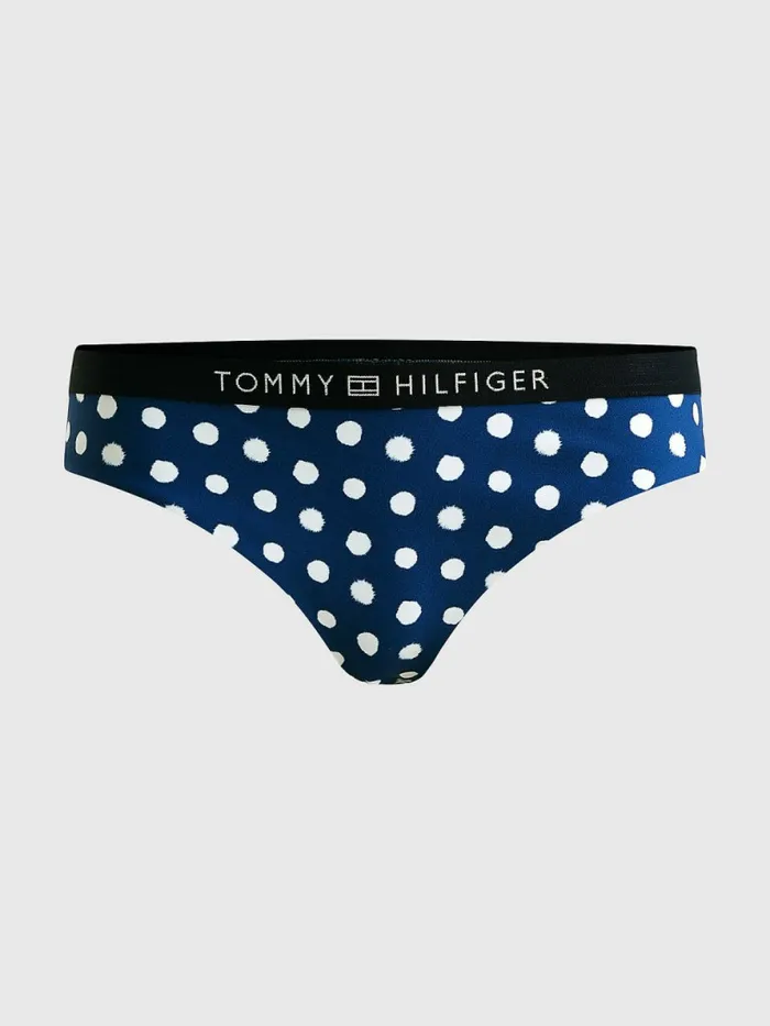 Tommy Hilfiger Logo Waistband Classic Bikini Bottoms Polka Dot Womens Swimwear Near Me