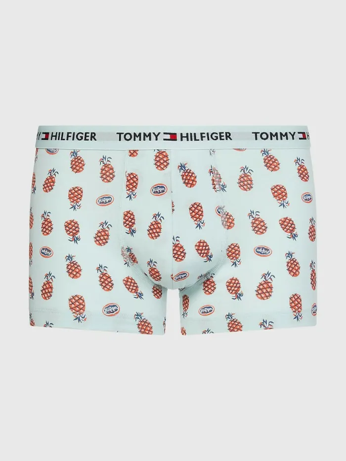 Tommy Hilfiger Logo Waistband Print Trunks Pineapples Mens Underwear Sale