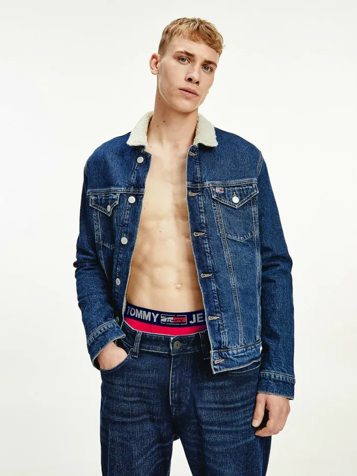 Tommy Hilfiger Logo Waistband Trunks Brilliant Pink Mens Underwear Fashion