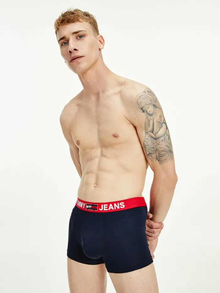 Tommy Hilfiger Logo Waistband Trunks Desert Sky Mens Underwear Near Me