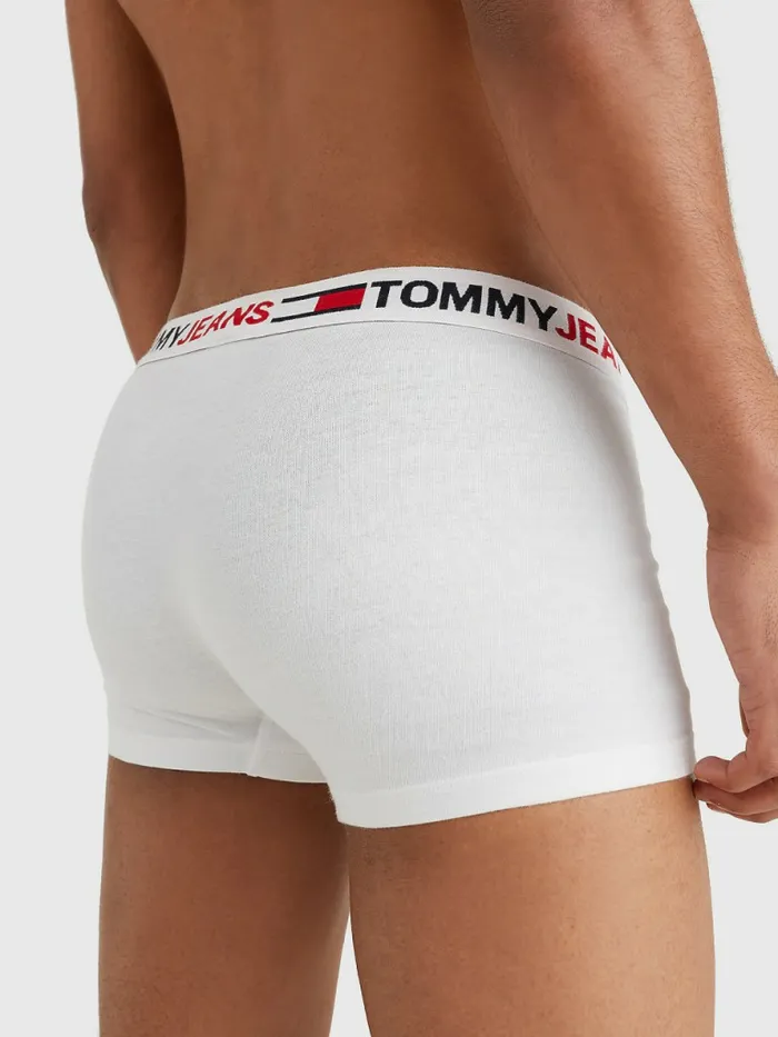 Tommy Hilfiger Logo Waistband Trunks White Mens Underwear Online