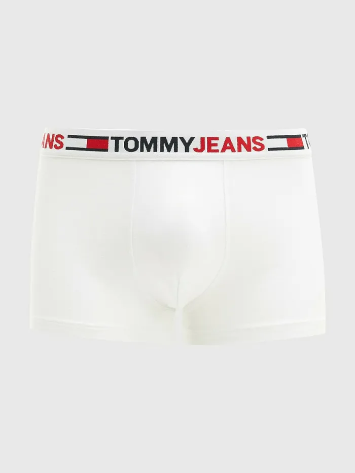 Tommy Hilfiger Logo Waistband Trunks White Mens Underwear Online