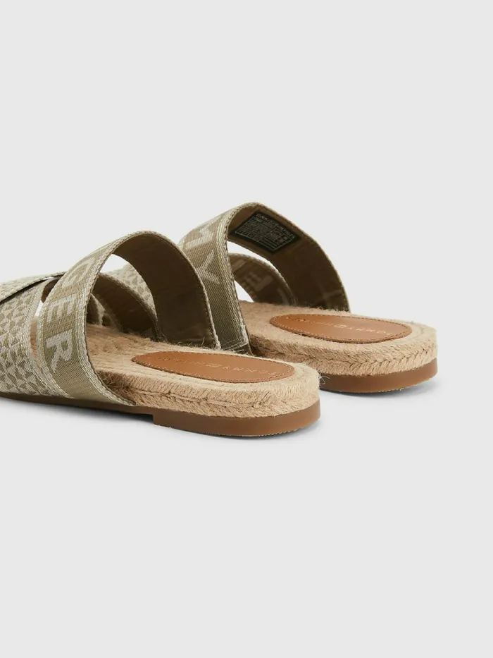 Tommy Hilfiger Logo Webbing Flat Sandals Woodridge Womens Sandals Online