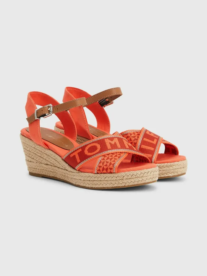 Tommy Hilfiger Logo Webbing Low Wedge Sandals Hawaiian Coral Womens Sandals Near Me Tommy Hilfiger Logo Webbing Low Wedge Sandals Hawaiian Coral Womens Sandals Near Me