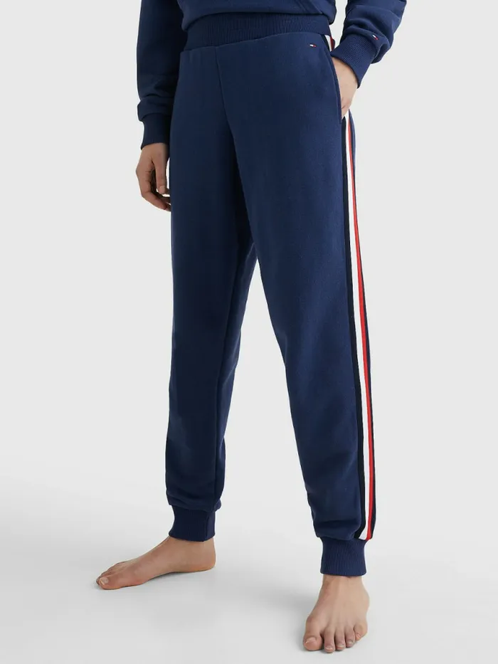 Tommy Hilfiger Lounge Signature Tape Joggers Twilight Womens Trousers