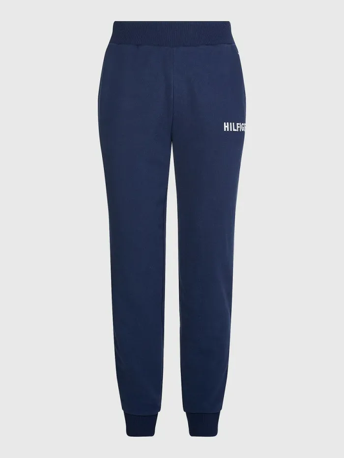 Tommy Hilfiger Lounge Signature Tape Logo Joggers Twilight Mens Loungewear and Nightwear