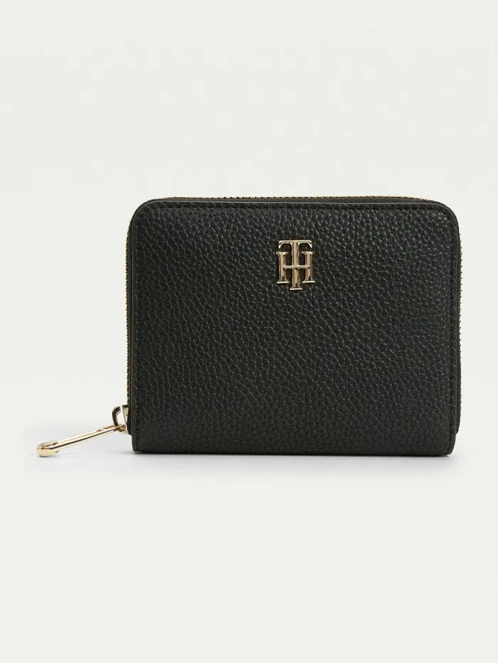 Tommy Hilfiger Medium ZipAround Monogram Wallet Black Womens Wallets and Keyrings Popular Tommy Hilfiger Medium ZipAround Monogram Wallet Black Womens Wallets and Keyrings Popular