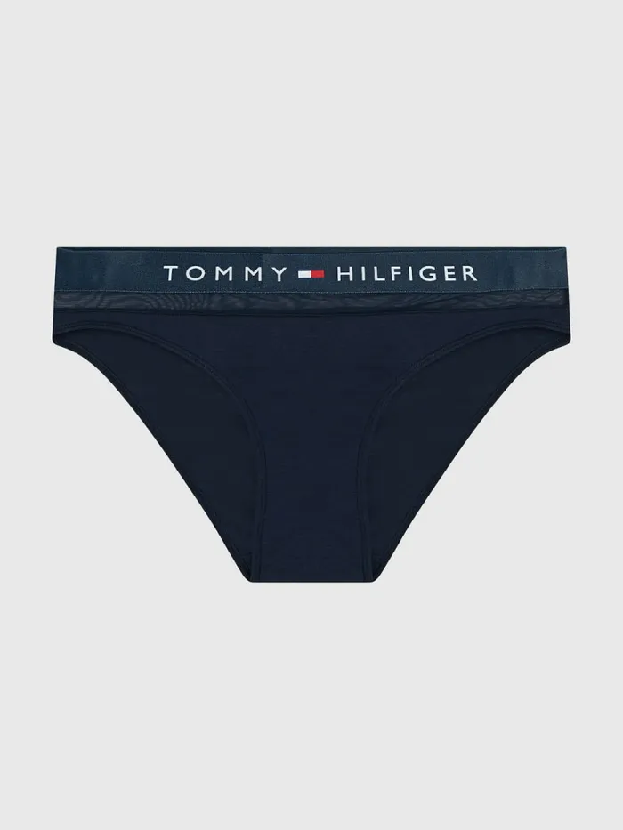 Tommy Hilfiger Mesh Inset Stretch Cotton Briefs Navy Blazer Womens Lingerie