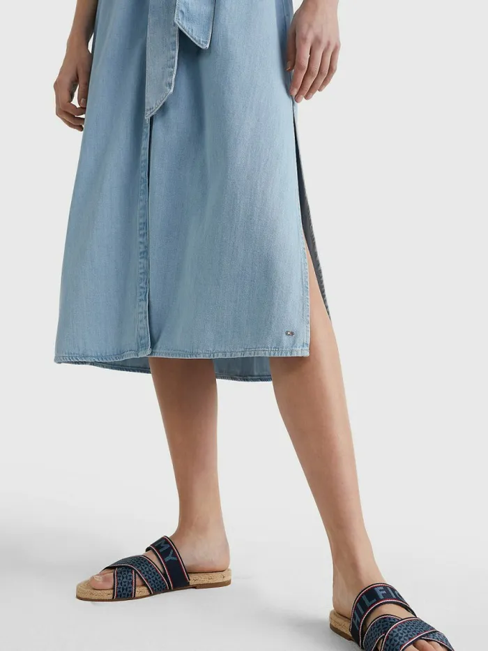 Tommy Hilfiger Midi Denim Relaxed Shirt Dress Rox Womens Dresses and Jumpsuits Online