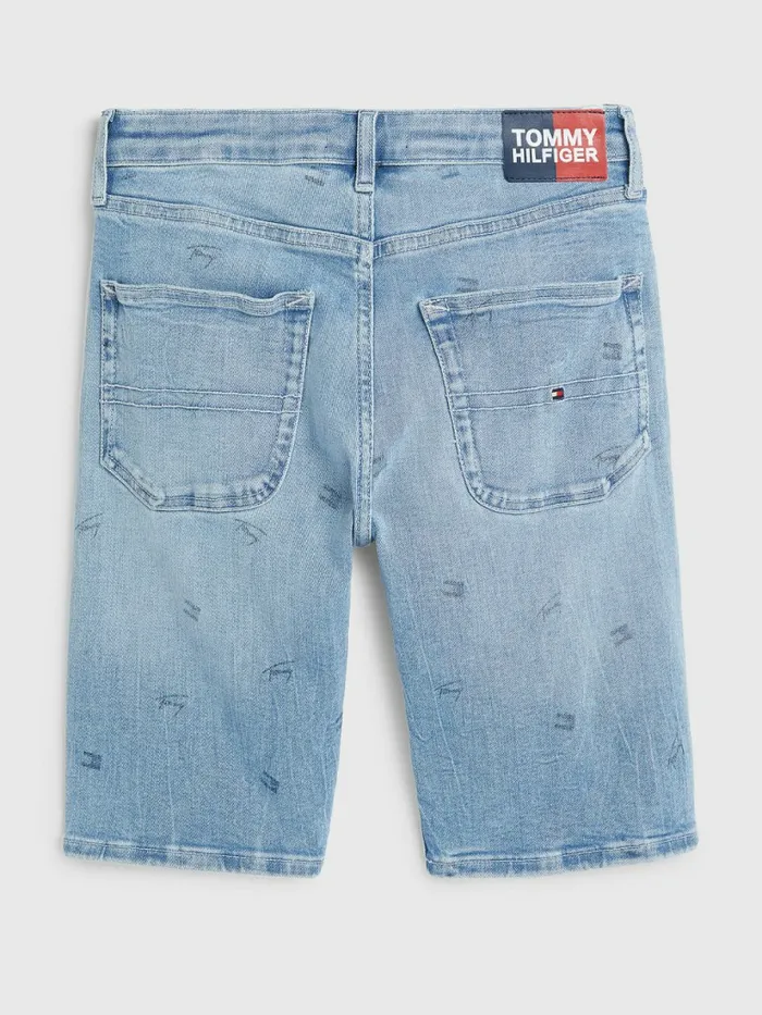 Tommy Hilfiger Modern Straight Power Stretch Denim Shorts Lightlhstretch Boys Trousers and Shorts Sale
