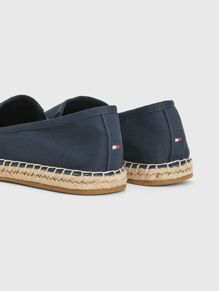 Tommy Hilfiger Monogram Logo Espadrilles Desert Sky Womens Flat Shoes Casaul
