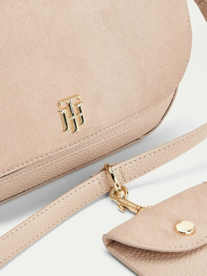 Tommy Hilfiger Monogram Plaque Crossover Bag Neutral Womens Bags Casaul