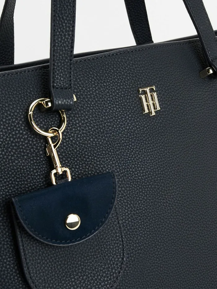 Tommy Hilfiger Monogram Plaque Tote Bag Desert Sky Womens Bags Online