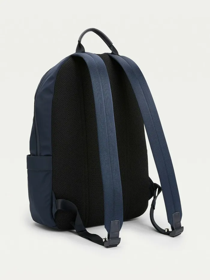 Tommy Hilfiger Monogram Print Backpack Desert Sky Mens Bags For Sale