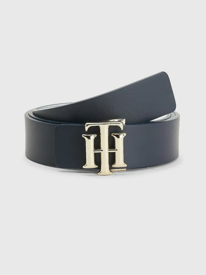Tommy Hilfiger Monogram Reversible Leather Belt Desert SkyWhite Womens Belts Near Me Tommy Hilfiger Monogram Reversible Leather Belt Desert SkyWhite Womens Belts Near Me