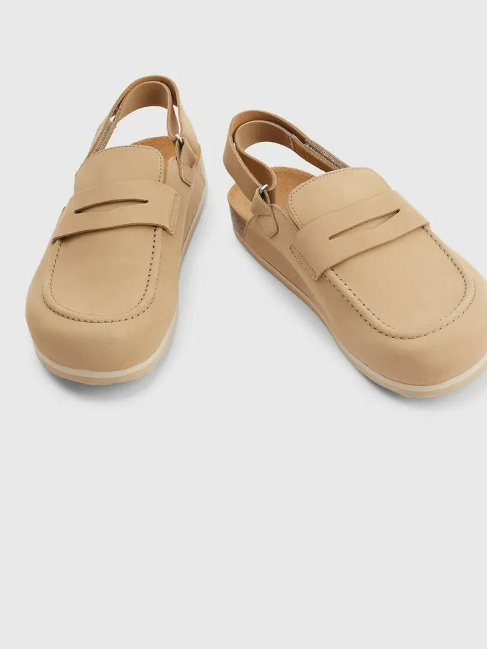 Tommy Hilfiger Mule Back Strap Nubuck Sandals Classic Khaki Mens Sandals Sliders and Flip Flops Sale