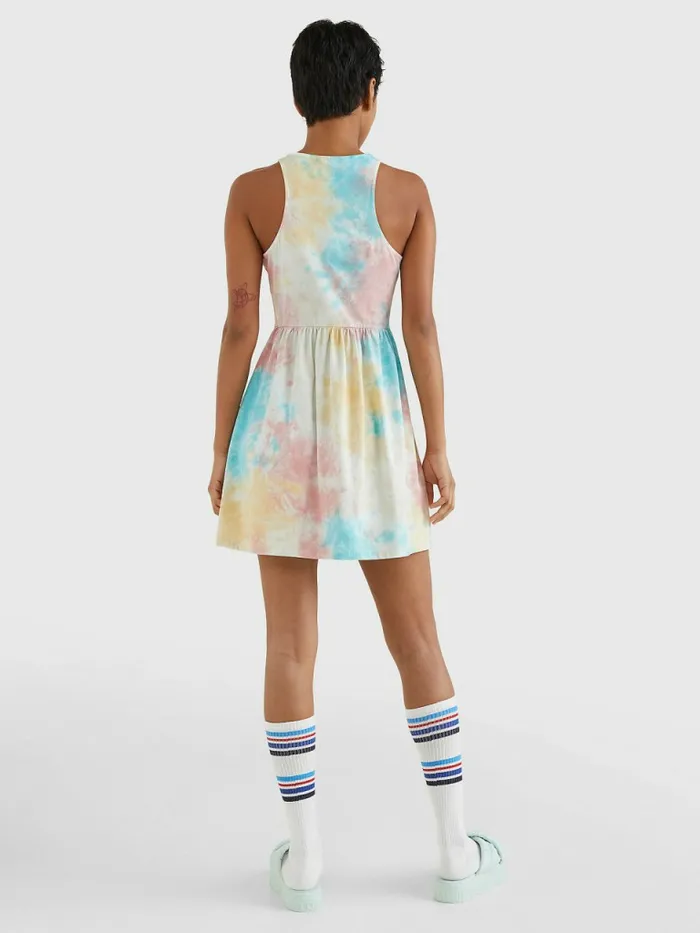 Tommy Hilfiger Multicolour TieDye Skater Dress Tie Dye Multi Womens Dresses and Jumpsuits Cheap On Sale