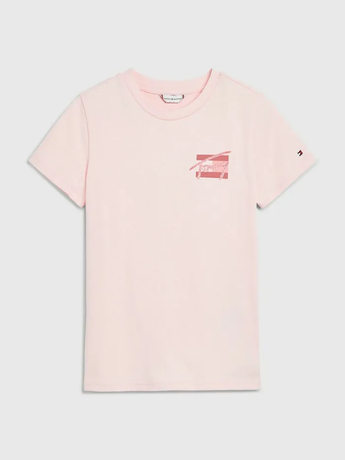 Tommy Hilfiger Natural Dye TShirt Broadway Pink Girls Tops and TShirts For Sale Tommy Hilfiger Natural Dye TShirt Broadway Pink Girls Tops and TShirts For Sale
