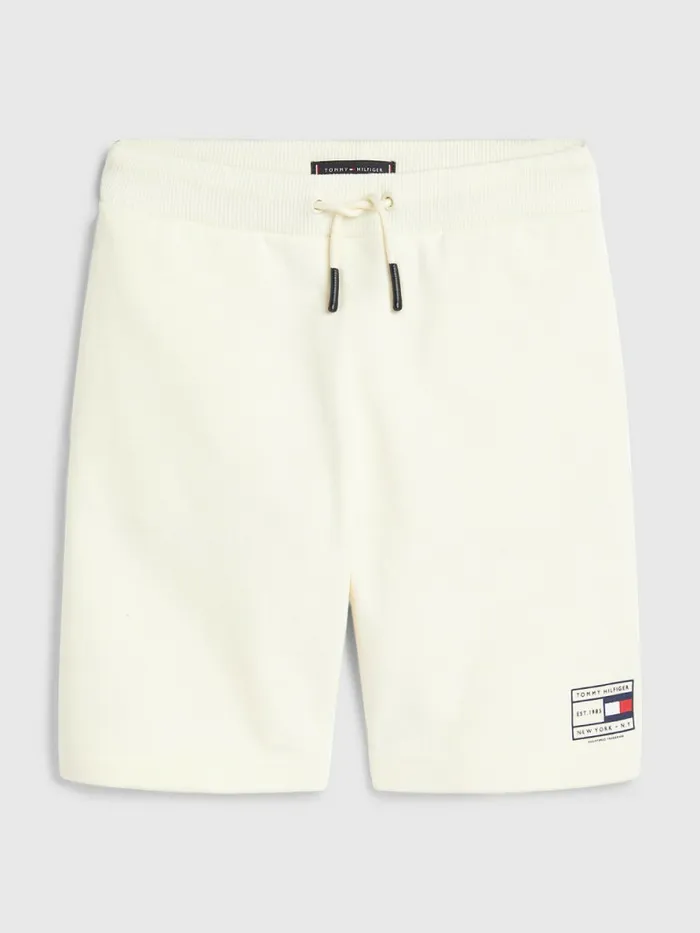 Tommy Hilfiger Natural Earth Dye Sweat Shorts Ancient White Boys Trousers and Shorts Popular Tommy Hilfiger Natural Earth Dye Sweat Shorts Ancient White Boys Trousers and Shorts Popular
