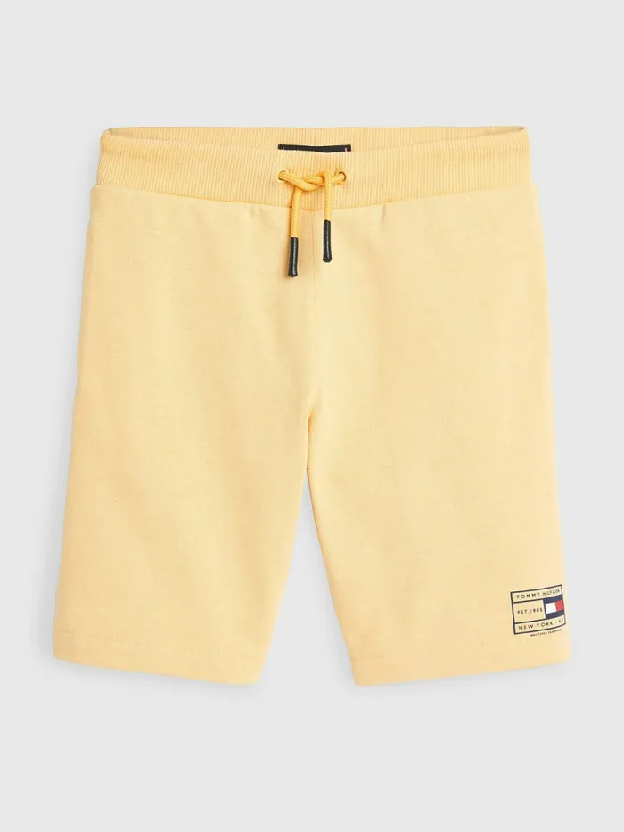 Tommy Hilfiger Natural Earth Dye Sweat Shorts Prairie Yellow Boys Trousers and Shorts Sale Tommy Hilfiger Natural Earth Dye Sweat Shorts Prairie Yellow Boys Trousers and Shorts Sale