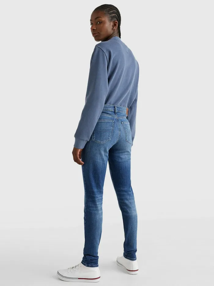 Tommy Hilfiger Nora Mid Rise Skinny Faded Jeans Denim Dark Womens Jeans Near Me