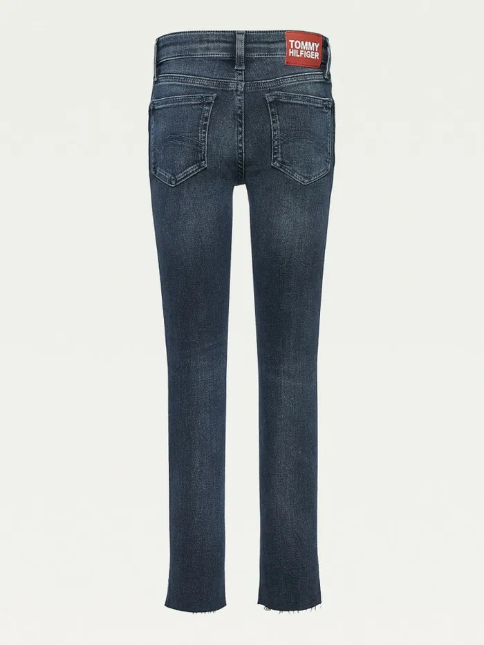 Tommy Hilfiger Nora Skinny Raw Hem Jeans Blueblkwasheddwn Girls Jeans For Sale