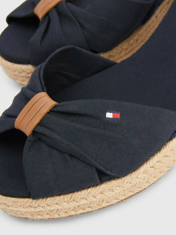 Tommy Hilfiger Open Toe Mid Wedge Espadrille Sandals Desert Sky Womens Sandals Gift for Friend