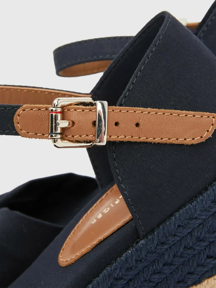 Tommy Hilfiger Open Toe Mid Wedge Espadrille Sandals Desert Sky Womens Sandals Gift for Friend