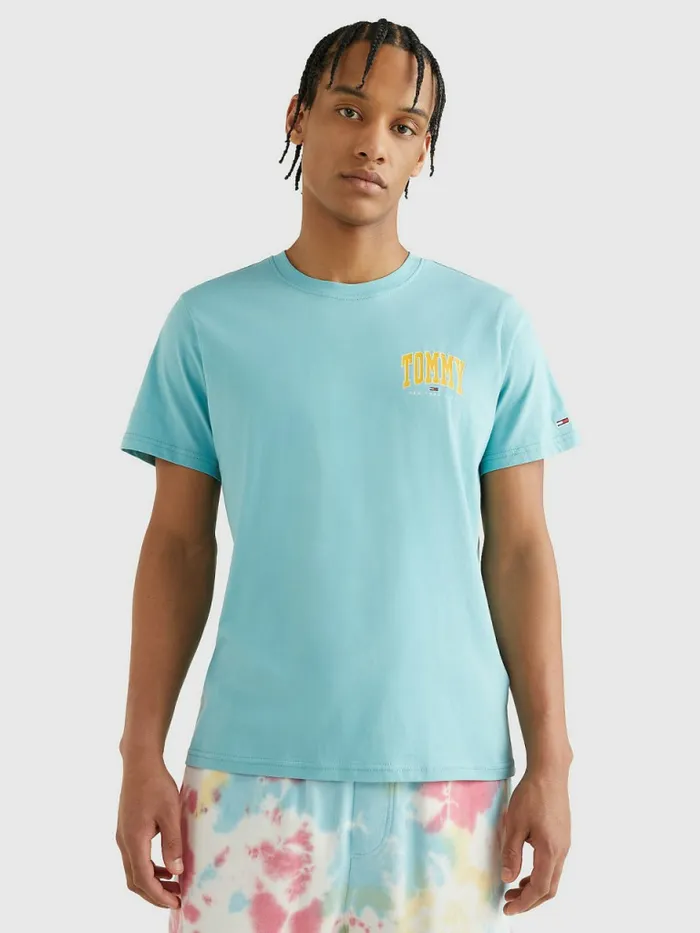 Tommy Hilfiger Organic Cotton College Graphic TShirt Crest Mens TShirts On Sale Tommy Hilfiger Organic Cotton College Graphic TShirt Crest Mens TShirts On Sale