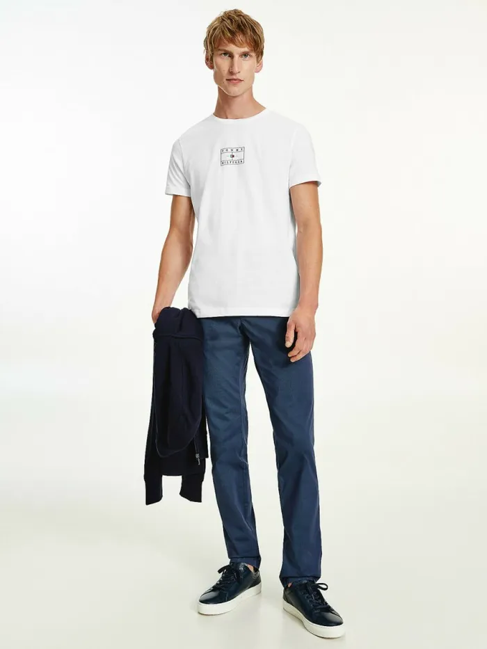 Tommy Hilfiger Organic Cotton Peached Jersey TShirt White Mens TShirts Gift 4 You Tommy Hilfiger Organic Cotton Peached Jersey TShirt White Mens TShirts Gift 4 You