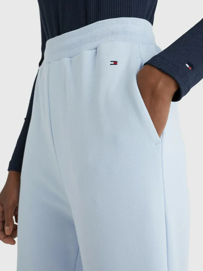 Tommy Hilfiger Organic Cotton Relaxed Fit Joggers Breezy Blue Womens Trousers