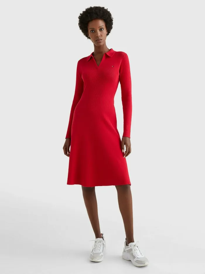 Tommy Hilfiger Organic Cotton Slim Fit Polo Dress Blazer Red Womens Dresses and Jumpsuits Online Tommy Hilfiger Organic Cotton Slim Fit Polo Dress Blazer Red Womens Dresses and Jumpsuits Online