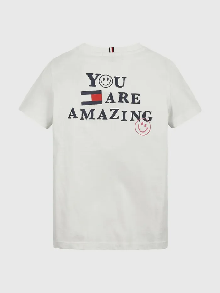 Tommy Hilfiger Organic Cotton TShirt White Boys TShirts and Polos For Sale