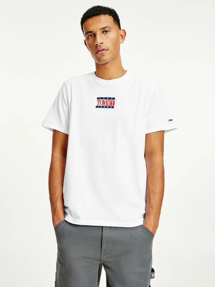 Tommy Hilfiger Organic Cotton TShirt White Mens TShirts Gift Ideas