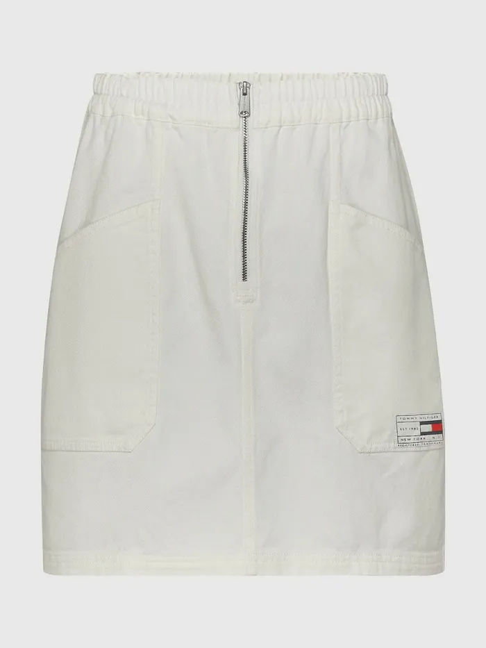 Tommy Hilfiger Organic Cotton Utility Zip Skirt Ecru Girls Trousers Shorts and Skirts Near Me Tommy Hilfiger Organic Cotton Utility Zip Skirt Ecru Girls Trousers Shorts and Skirts Near Me