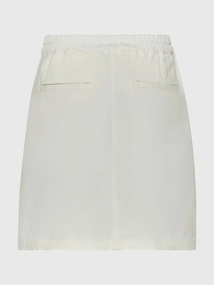 Tommy Hilfiger Organic Cotton Utility Zip Skirt Ecru Girls Trousers Shorts and Skirts Near Me
