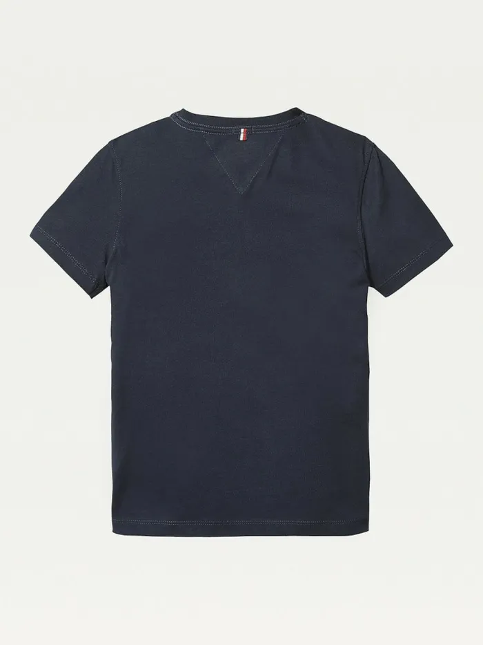 Tommy Hilfiger Organic Cotton VNeck TShirt Sky Captain Girls Tops and TShirts Gift 4 You