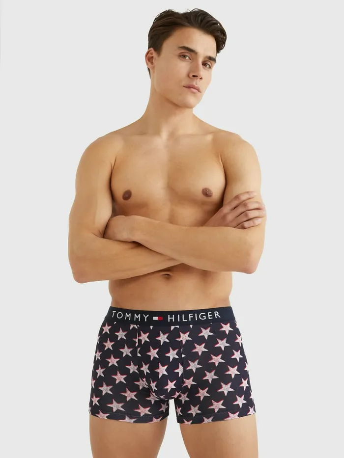 Tommy Hilfiger Original AllOver Print Trunks Offset Star Mens Underwear Online